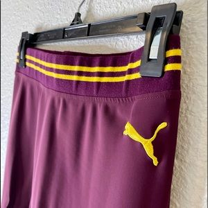 Puma by Rihanna x Fenty Burgundy Varsity Pencil Skirt. Size 0